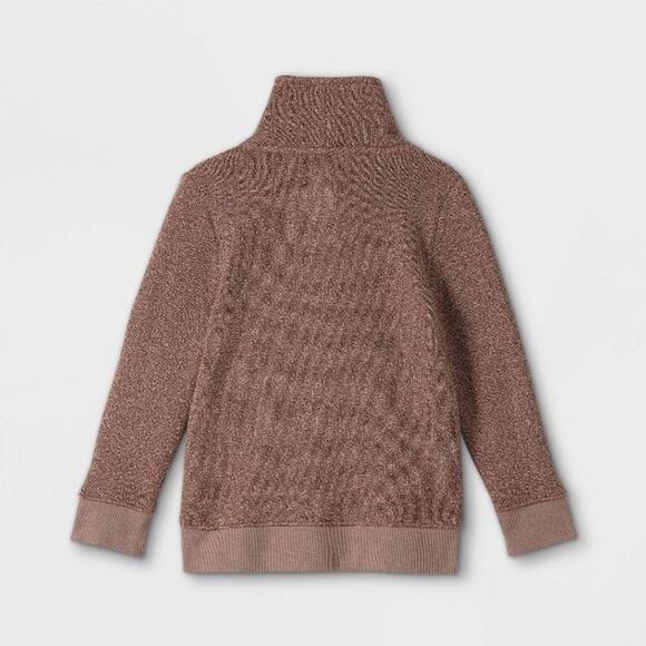 Cat & Jack Sweater Boys Fleece Shawl Collar Pullover Sweatshirt NWT SZ 18M - Picture 3 of 4